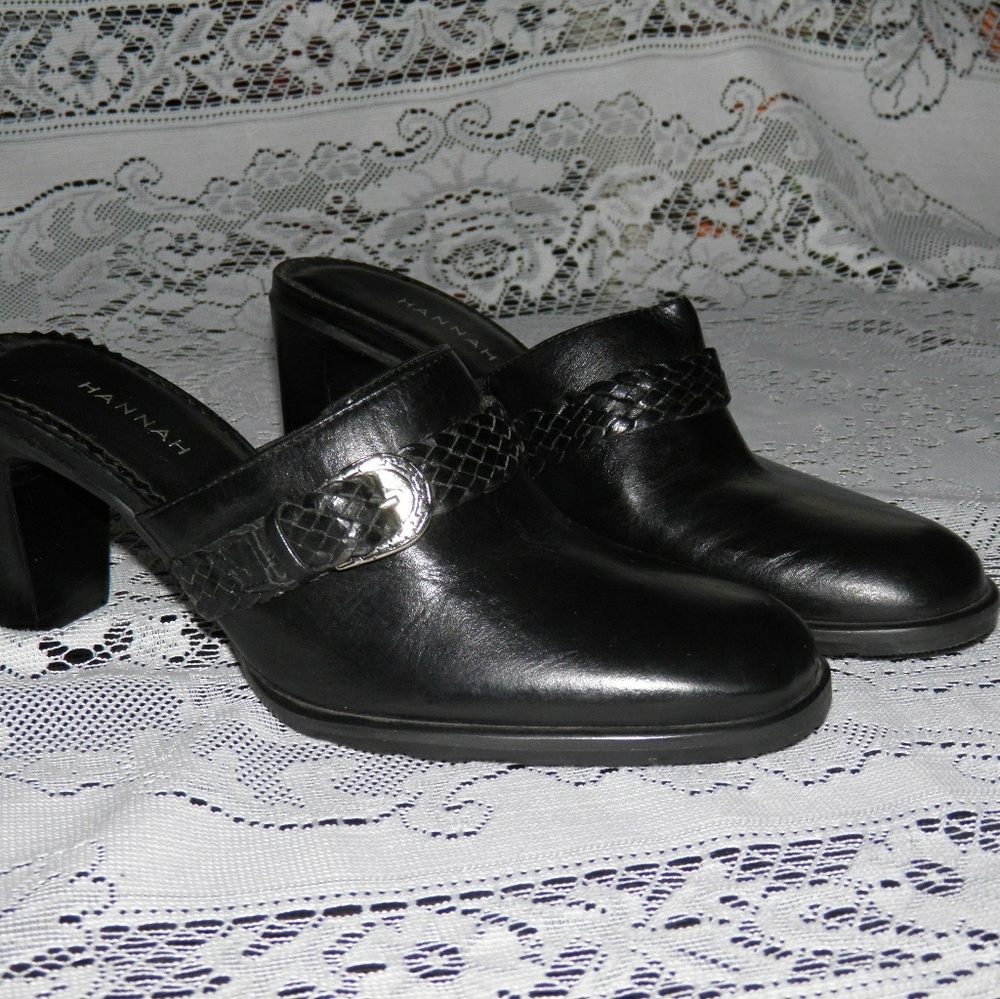 Like New Black Mule with Heel size 6.5